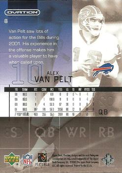 2002 Upper Deck Ovation #8 Alex Van Pelt Back