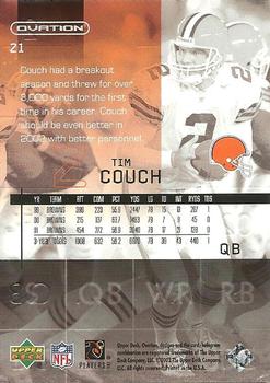 2002 Upper Deck Ovation #21 Tim Couch Back