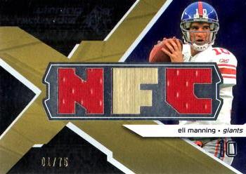 2008 SPx - Winning Materials AFC/NFC Dual 75 #WM-EM Eli Manning Front