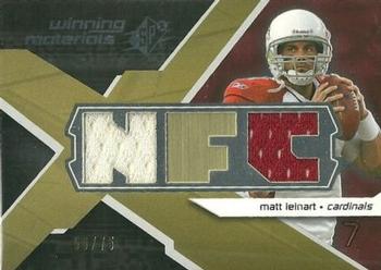 2008 SPx - Winning Materials AFC/NFC Dual 75 #WM-LE Matt Leinart Front