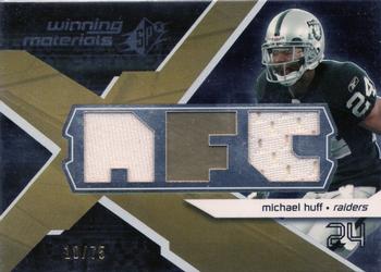 2008 SPx - Winning Materials AFC/NFC Dual 75 #WM-WH Michael Huff Front