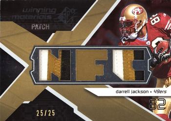 2008 SPx - Winning Materials AFC/NFC Dual Patch 25 #WM-DR Darrell Jackson Front