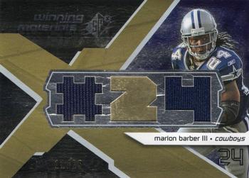 2008 SPx - Winning Materials Jersey Number Dual 25 #WM-MB Marion Barber Front