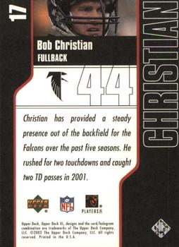 2002 Upper Deck XL #17 Bob Christian Back