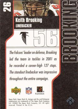 2002 Upper Deck XL #26 Keith Brooking Back