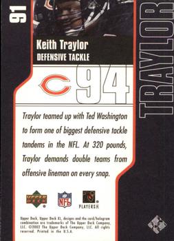 2002 Upper Deck XL #91 Keith Traylor Back