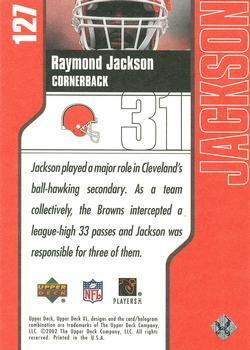 2002 Upper Deck XL #127 Raymond Jackson Back
