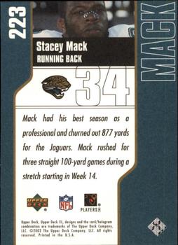 2002 Upper Deck XL #223 Stacey Mack Back