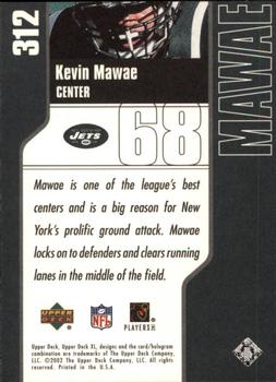 2002 Upper Deck XL #312 Kevin Mawae Back