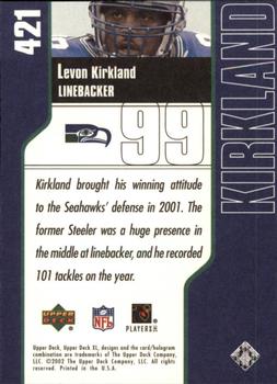 2002 Upper Deck XL #421 Levon Kirkland Back