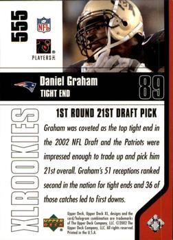 2002 Upper Deck XL #555 Daniel Graham Back