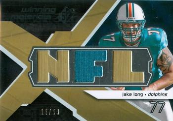 2008 SPx - Winning Materials NFL 99 #WM-JL Jake Long Front