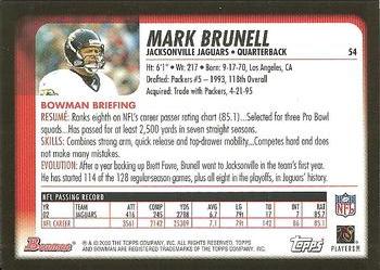 2003 Bowman #54 Mark Brunell Back