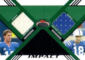 2008 Stadium Club - Impact Relics Dual #DR-MM Eli Manning / Peyton Manning Front