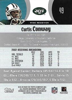 2003 Bowman's Best #49 Curtis Conway Back