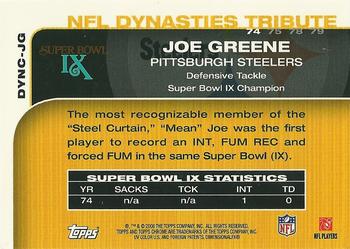 2008 Topps Chrome - Dynasties #DYNC-JG Joe Greene Back