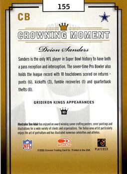 2003 Donruss Gridiron Kings #155 Deion Sanders Back
