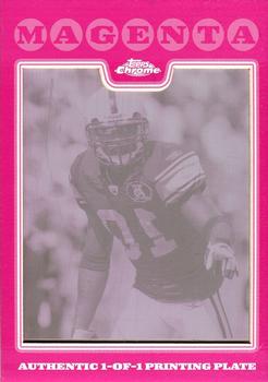 2008 Topps Chrome - Printing Plates Magenta #TC69 Santonio Holmes Front