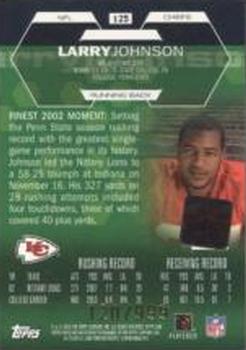 2003 Finest #125 Larry Johnson Back