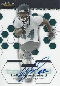 2003 Finest #138 LaBrandon Toefield Front
