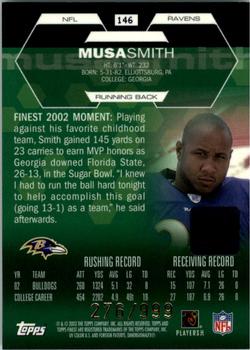 2003 Finest #146 Musa Smith Back