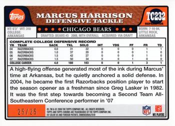 2008 Topps Chrome - Red Refractors #TC232 Marcus Harrison Back