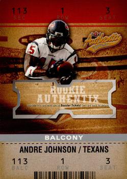 2003 Fleer Authentix #118 Andre Johnson Front
