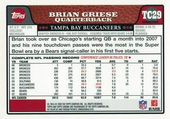 2008 Topps Chrome - Xfractors #TC29 Brian Griese Back