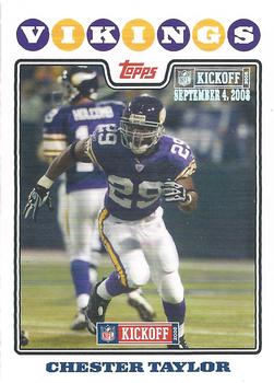 2008 Topps Kickoff - Silver Holofoil #23 Chester Taylor Front