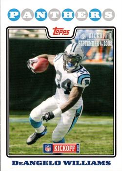 2008 Topps Kickoff - Silver Holofoil #79 DeAngelo Williams Front