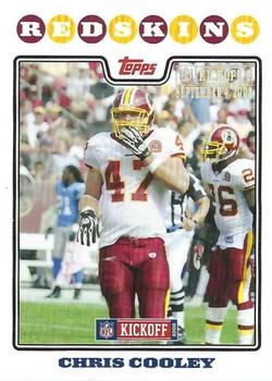 2008 Topps Kickoff - Silver Holofoil #86 Chris Cooley Front
