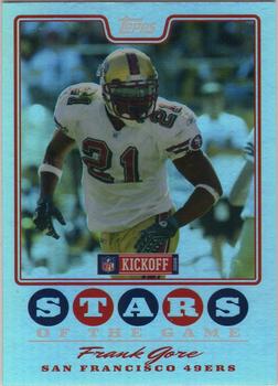 2008 Topps Kickoff - Stars of the Game #SG-FG Frank Gore Front