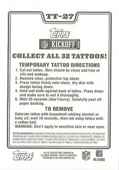 2008 Topps Kickoff - Tattoos #TT-27 New Orleans Saints Back