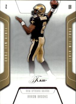 2003 Flair #2 Aaron Brooks Front