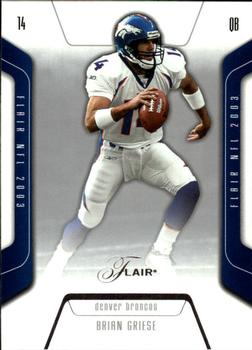2003 Flair #15 Brian Griese Front
