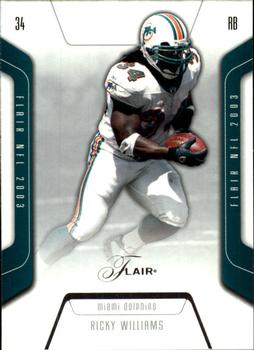2003 Flair #35 Ricky Williams Front