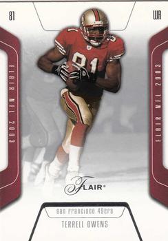 2003 Flair #48 Terrell Owens Front