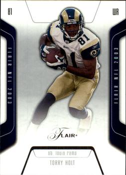2003 Flair #50 Torry Holt Front