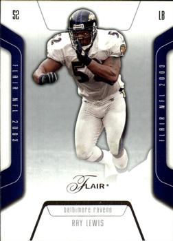 2003 Flair #53 Ray Lewis Front