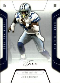 2003 Flair #56 Joey Galloway Front