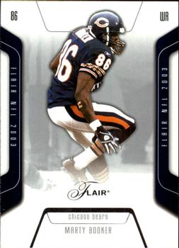 2003 Flair #66 Marty Booker Front
