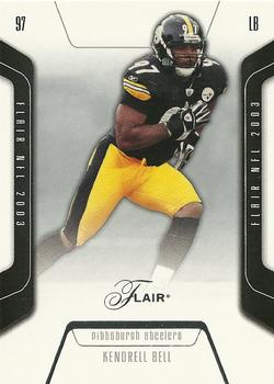 2003 Flair #76 Kendrell Bell Front