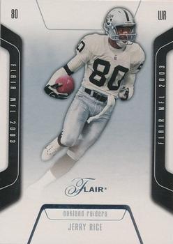 2003 Flair #80 Jerry Rice Front