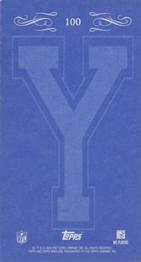 2008 Topps Mayo - Mini Yale Blue Backs #100 Jerricho Cotchery Back