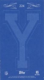 2008 Topps Mayo - Mini Yale Blue Backs #224 Antwaan Randle El Back