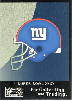 2008 Topps Mayo - Super Bowl Match-ups #SB35-C New York Giants Front
