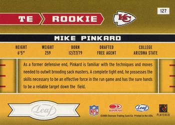 2003 Leaf Rookies & Stars #127 Mike Pinkard Back