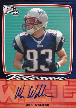 2008 Topps Rookie Progression - Signatures #PSS-WW Wes Welker Front