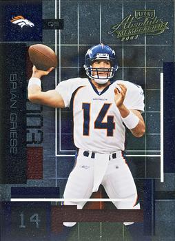 2003 Playoff Absolute Memorabilia #12 Brian Griese Front