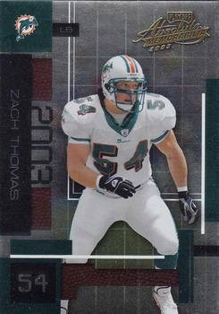 2003 Playoff Absolute Memorabilia #31 Zach Thomas Front